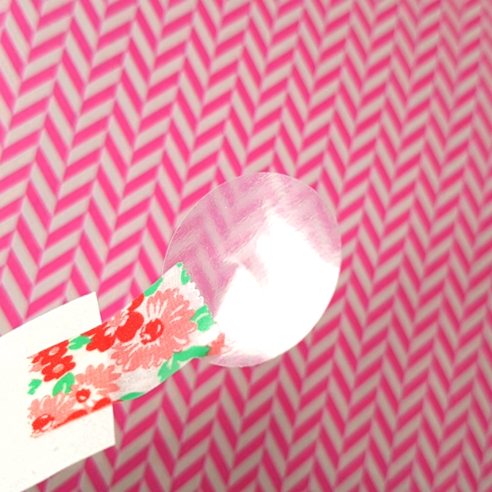 100 pcs Clear Stickers 1" inch